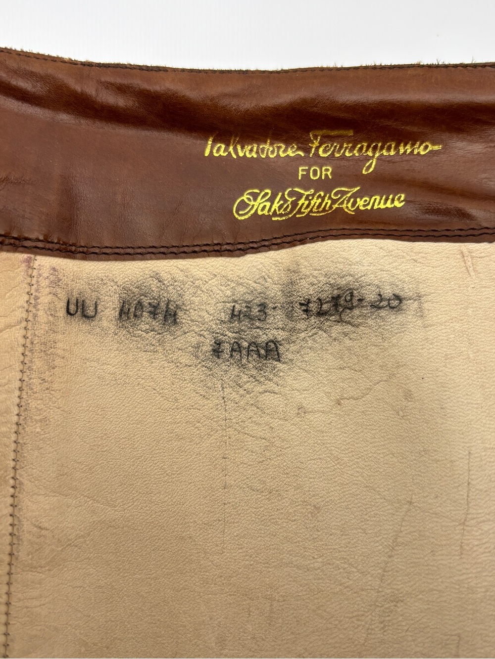 Vintage Salvatore Ferragamo For Saks Fifth Avenue Leather Boots Size 7 AAA - Picture 8 of 13